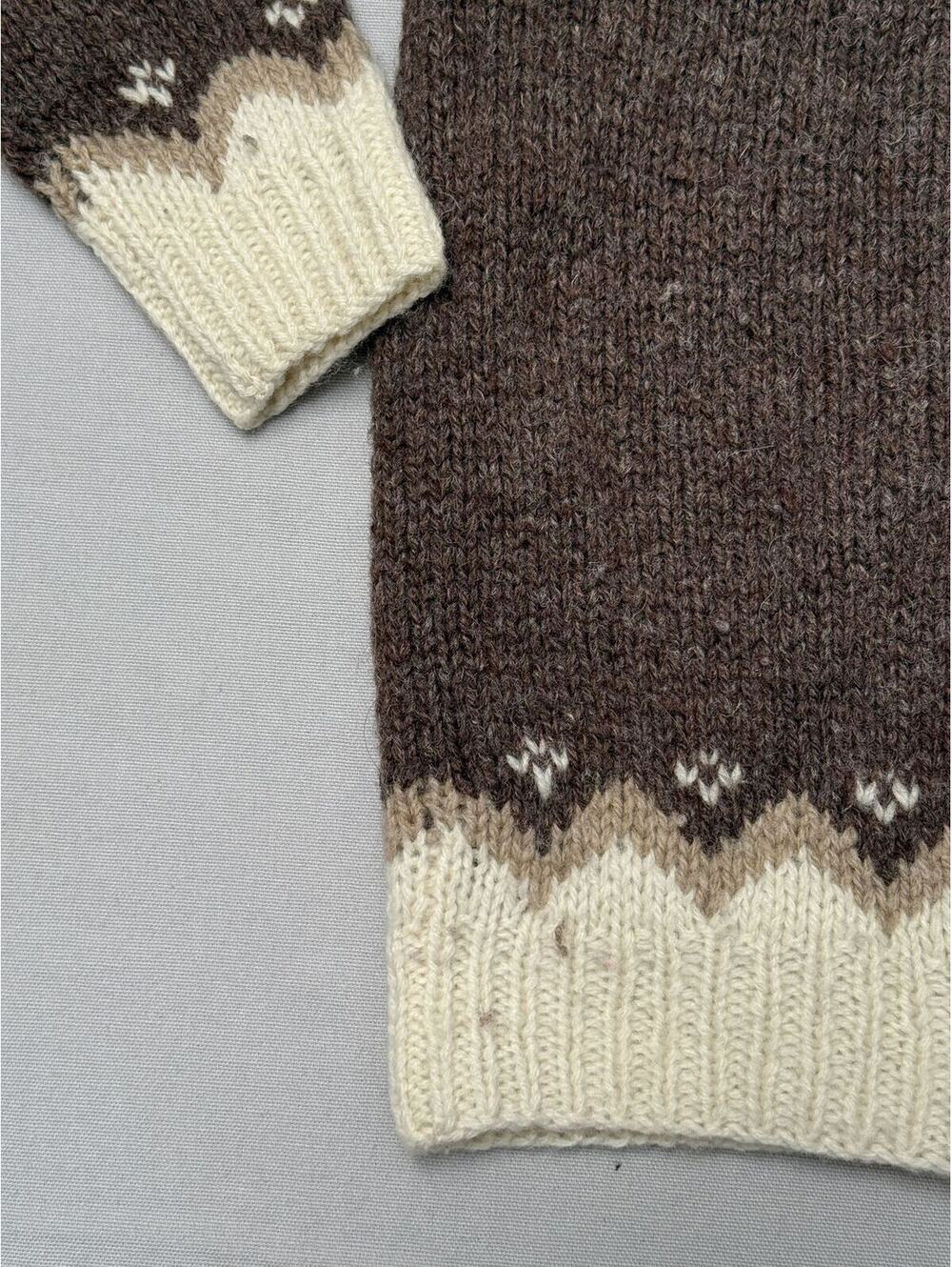 Vintage Deans of Scotland Womens Cardigan Nordic Isle Wool - Picture 4 of 7